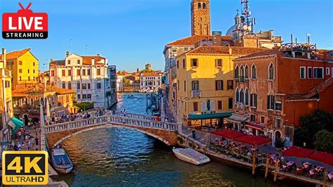 4K Live Cam of Ponte delle Guglie Venice   View from Hotel Leone Venezia   Live stream